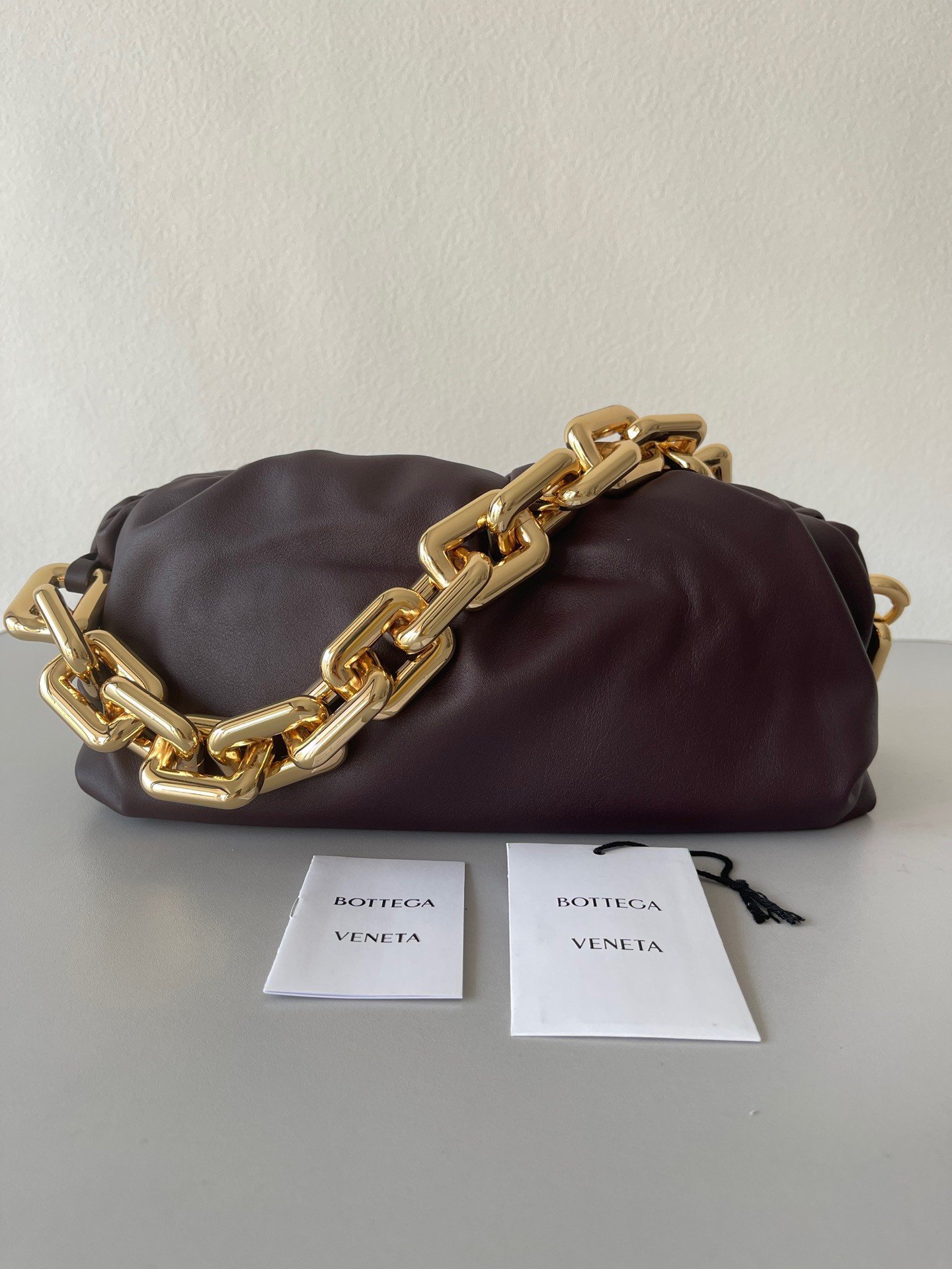 Bottega Veneta The Chain Pouch Bag In Fondant Calfskin