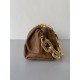 Bottega Veneta The Chain Pouch Bag In Teak Calfskin