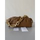 Bottega Veneta The Chain Pouch Bag In Teak Calfskin