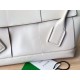 Bottega Veneta Arco Medium Bag In White Intrecciato Calfskin