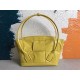 Bottega Veneta Arco Medium Bag In Yellow Intrecciato Leather