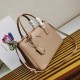 Prada Galleria Medium Bag In Beige Saffiano Leather