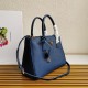 Prada Galleria Medium Bag In Bluette Saffiano Leather