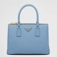 Prada Galleria Medium Bag In Celeste Saffiano Leather