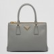 Prada Galleria Medium Bag In Grey Saffiano Leather