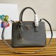 Prada Galleria Medium Bag In Grey Saffiano Leather