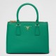 Prada Galleria Medium Bag In Mango Saffiano Leather