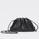 Bottega Veneta Mini Pouch with Strap in Black Calfskin