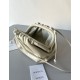 Bottega Veneta Mini Pouch with Strap in Ivory Calfskin