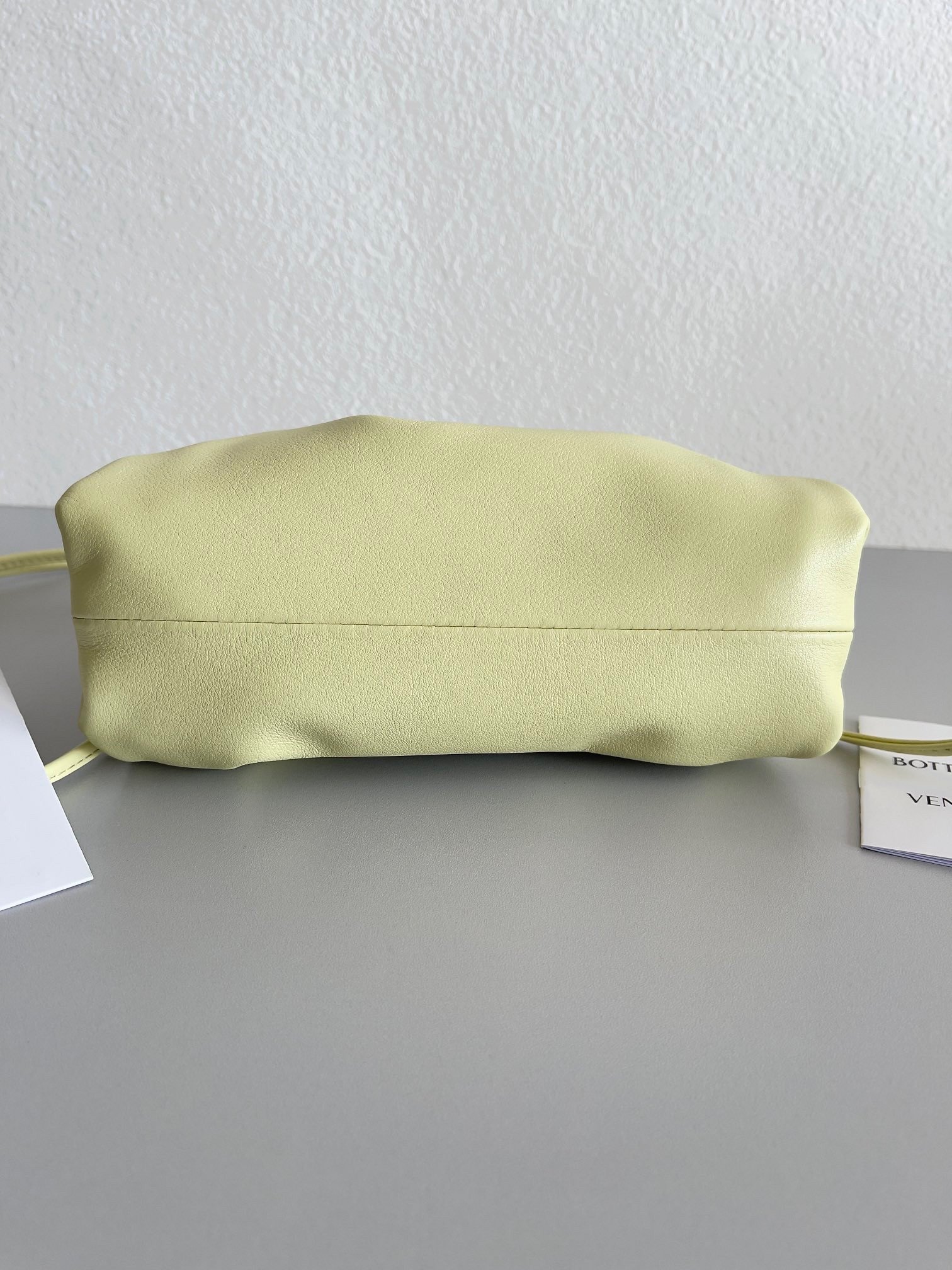 Bottega Veneta Mini Pouch with Strap in Zest Washed Calfskin