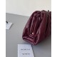 Bottega Veneta Mini Pouch with Strap in Bordeaux Intrecciato Lambskin