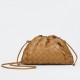 Bottega Veneta Mini Pouch with Strap in Caramel Intrecciato Lambskin