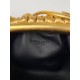 Bottega Veneta Mini Pouch with Strap in Gold Metallic Lambskin