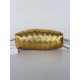 Bottega Veneta Mini Pouch with Strap in Gold Metallic Lambskin