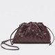 Bottega Veneta Mini Pouch with Strap in Grape Intrecciato Lambskin