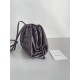 Bottega Veneta Mini Pouch with Strap in Grape Intrecciato Lambskin