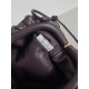 Bottega Veneta Mini Pouch with Strap in Grape Intrecciato Lambskin