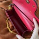 Valentino Loco Small Shoulder Bag In Red Calfskin