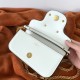 Valentino Loco Small Shoulder Bag In White Calfskin