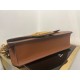 Valentino Loco Large Shoulder Bag In Brown Calfskin