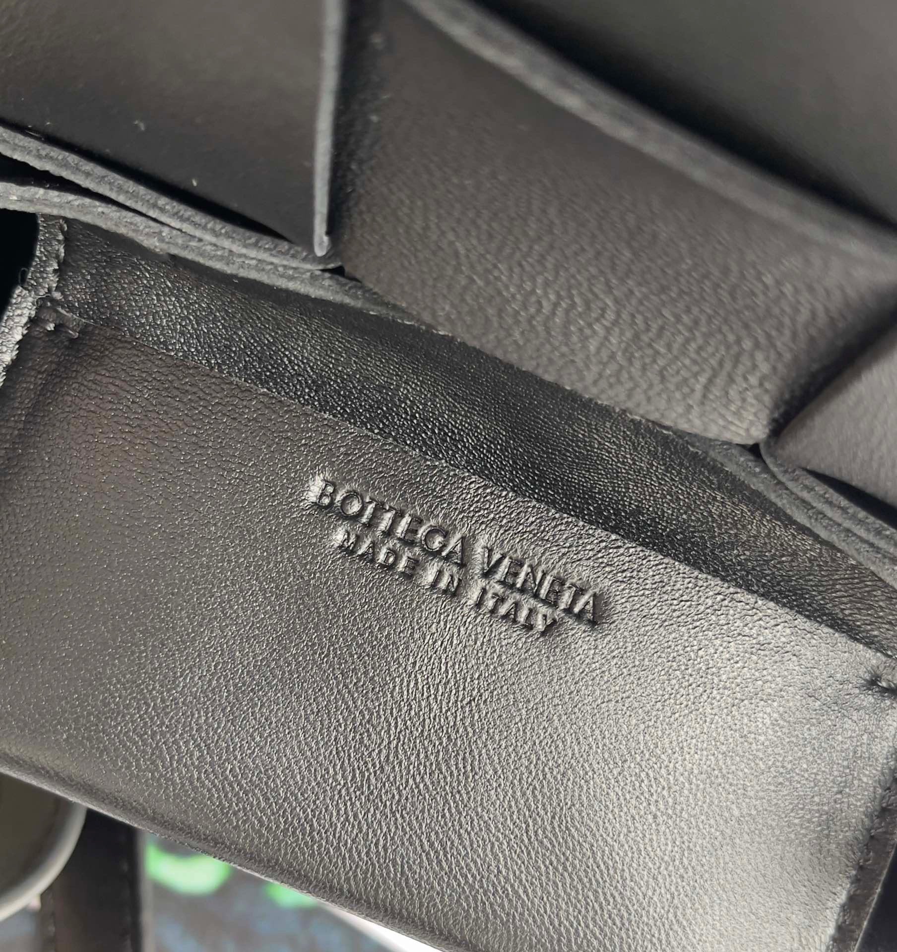 Bottega Veneta Candy Cassette Bag In Black Lambskin