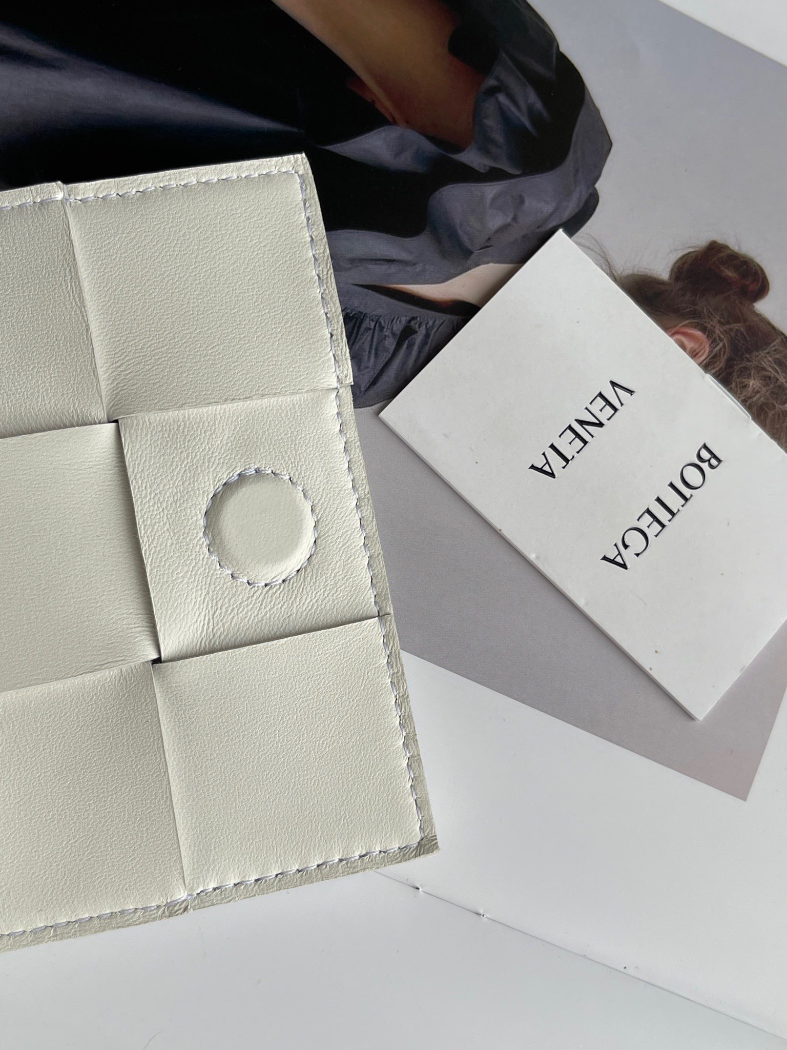 Bottega Veneta Candy Cassette Bag In White Lambskin