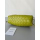 Bottega Veneta Mini Pouch with Strap in Kiwi Intrecciato Lambskin