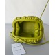 Bottega Veneta Mini Pouch with Strap in Kiwi Intrecciato Lambskin