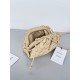 Bottega Veneta Mini Pouch with Strap in Porridge Intrecciato Lambskin