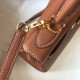 Hermes Kelly 25cm Retourne Bag in Gold Clemence Leather GHW