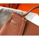 Hermes Kelly 25cm Retourne Bag in Gold Clemence Leather GHW