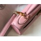 Hermes Kelly 25cm Retourne Bag in Pink Clemence Leather GHW