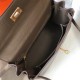 Hermes Kelly 25cm Retourne Bag in Taupe Clemence Leather GHW