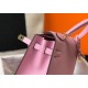 Hermes Kelly 25cm Sellier Bag in Mauve Sylvestre Epsom Calfskin GHW