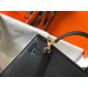 Hermes Kelly 25cm Sellier Bag in Black Epsom Calfskin GHW