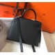 Hermes Kelly 25cm Sellier Bag in Black Epsom Calfskin GHW