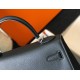 Hermes Kelly 25cm Sellier Bag in Black Epsom Calfskin PHW