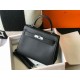 Hermes Kelly 25cm Sellier Bag in Black Epsom Calfskin PHW