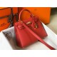 Hermes Kelly 25cm Sellier Bag in Red Epsom Calfskin GHW