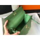 Hermes Kelly 25cm Sellier Bag in Vert Criquet Epsom Calfskin GHW