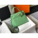 Hermes Kelly 25cm Sellier Bag in Vert Criquet Epsom Calfskin GHW