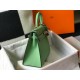 Hermes Kelly 25cm Sellier Bag in Vert Criquet Epsom Calfskin GHW