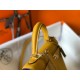 Hermes Kelly 25cm Sellier Bag in Jaune Ambre Epsom Calfskin GHW