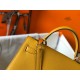 Hermes Kelly 25cm Sellier Bag in Jaune Ambre Epsom Calfskin GHW