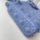 Dior Small Lady Dior My ABCDior Bag in Denim Calfskin with Diamond Motif