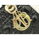 Dior Small Lady Dior Bag In Black Patent Cannage Calfskin