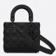 Dior Small Lady Dior My ABCDior Bag In Black Ultramatte Calfskin