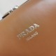 Prada Supernova Medium Top Handle Bag In Brown Leather