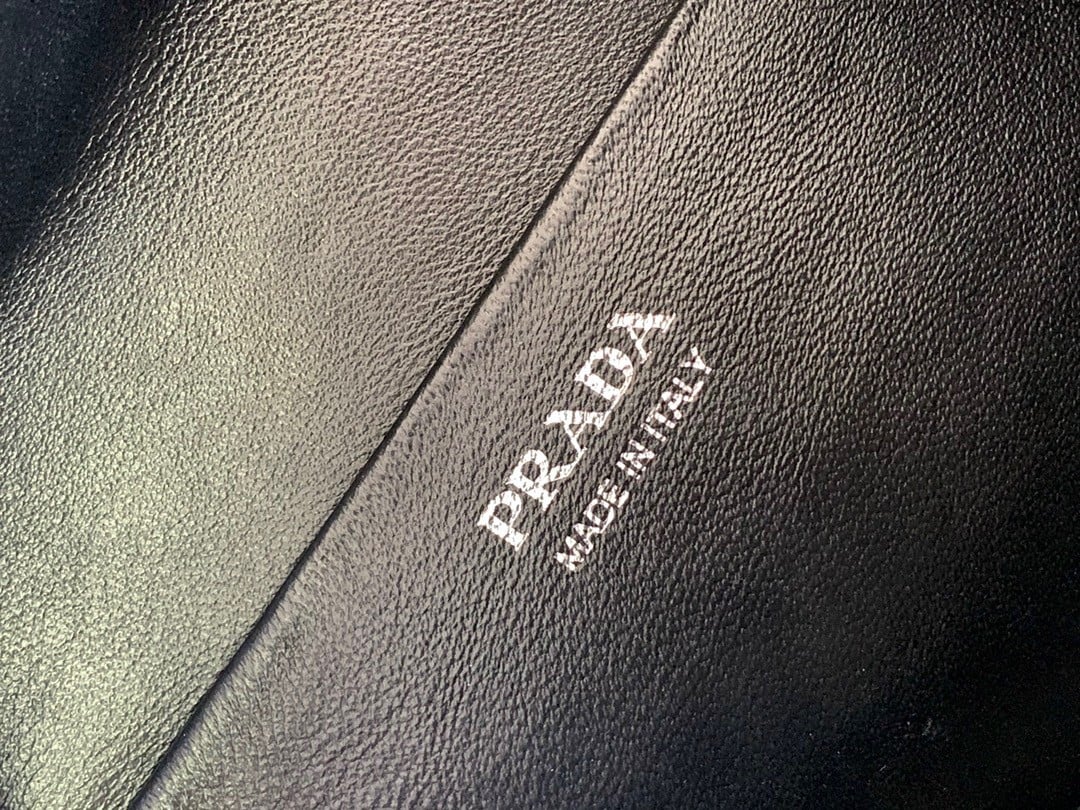 Prada Supernova Small Top Handle Bag In Black Leather