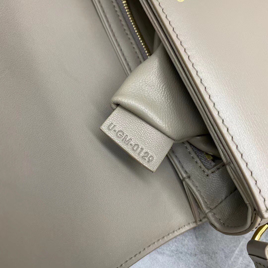 Celine Triomphe Teen Bag In Grey Leather